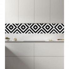 Azulejo Decorado Listras Para Parede de Cozinha 15,5x15,5cm 